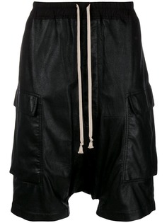 Rick Owens drawstring drop-crotch shorts
