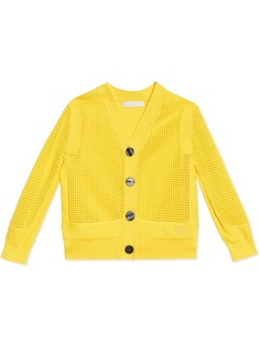 Burberry Kids кардиган рыхлой вязки с V-образной горловиной