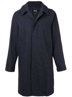 A.P.C. однобортное пальто