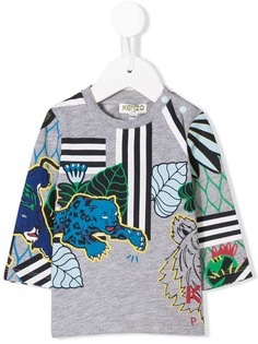 Kenzo Kids jungle graphic print T-shirt