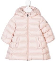 Moncler Kids расклешенная куртка-пуховик с капюшоном
