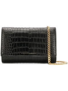 Giuseppe Zanotti Design crocodile style clutch bag