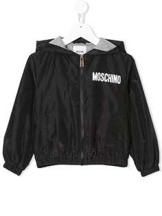 Moschino Kids непромокаемая куртка с логотипом