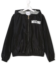 Moschino Kids непромокаемая куртка TEEN с логотипом
