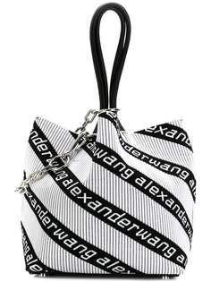 Alexander Wang полосатая сумка-тоут с логотипами