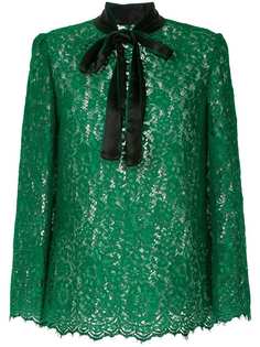 Dolce & Gabbana блузка с кружевным узором