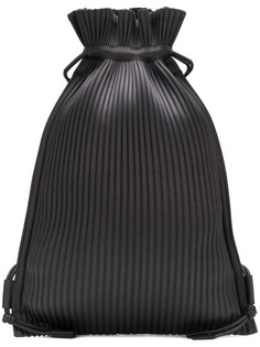 Homme Plissé Issey Miyake pleated drawstring backpack