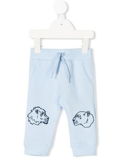 Kenzo Kids спортивные брюки с вышивкой