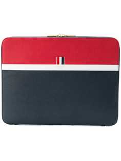 Thom Browne Color-Blocked Leather Document Holder