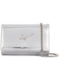 Giuseppe Zanotti Design клатч с металлическим логотипом