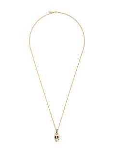 Nialaya Jewelry колье с кулоном в форме черепа