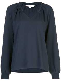 Tibi ruffle neck blouse