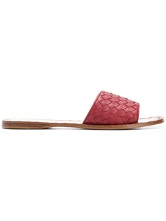 Bottega Veneta сандалии плетеного дизайна