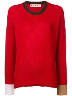 Marni джемпер с контрастной отделкой