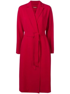 Max Mara Studio однобортное пальто с поясом