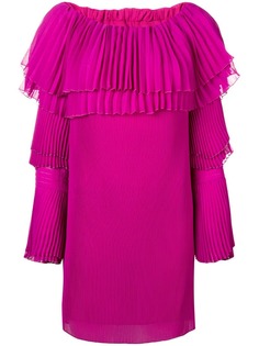 Capucci платье-свитре с открытыми плечами и складками