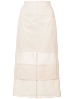 Mugler многослойная юбка-карандаш