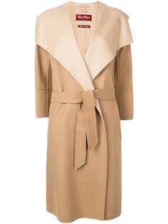 Max Mara Studio пальто миди с поясом