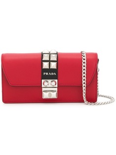 Prada Elektra studded clutch