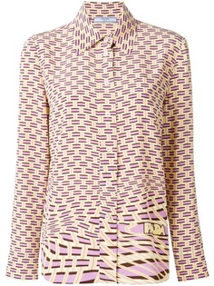 Prada geometric print blouse