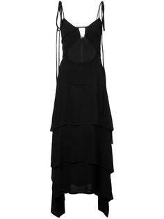 Proenza Schouler ярусное платье миди