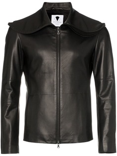 Vexed Generation ninja hood faux leather jacket