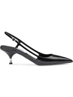 Prada Leather slingback pumps