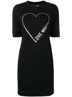 Love Moschino heart print T-shirt dress