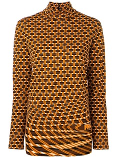 Prada square print sweater