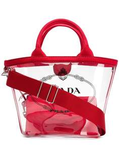 Prada прозрачная сумка-тоут
