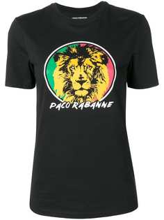Paco Rabanne футболка с принтом льва
