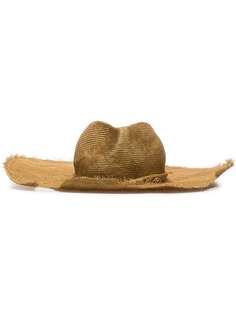 Ann Demeulemeester состаренная соломенная шляпа