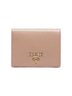 Prada pink Prada Leather logo wallet