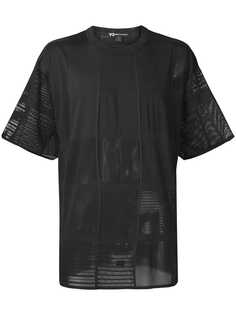 Y-3 рубашка с сетчатыми вставками