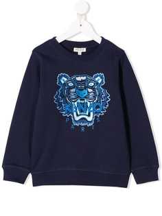 Kenzo Kids толстовка с вышивкой тигра