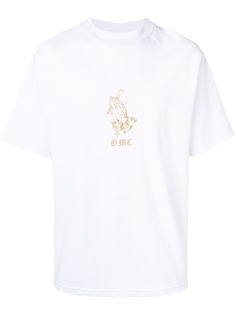 Omc футболка с вышитым логотипом