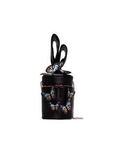 Sophia Webster black Bonnie 3D butterfly cross body bag