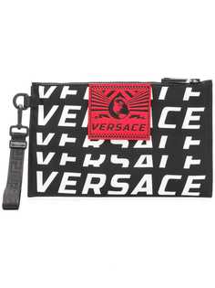 Versace клатч с логотипом
