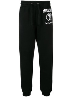 Moschino спортивные брюки с контрастным логотипом