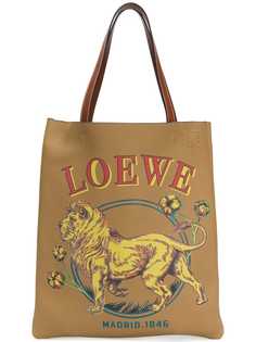 Loewe сумка-тоут с принтом льва