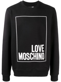 Love Moschino толстовка с нашивкой-логотипом