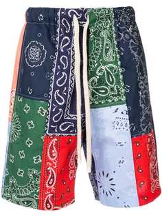 Loewe шорты в стиле пэчворк