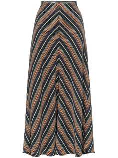 Beaufille serra chevron stripe skirt