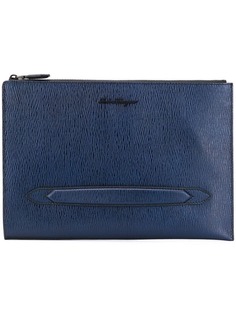 Salvatore Ferragamo фактурный клатч