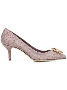 Dolce & Gabbana lace paneled pumps