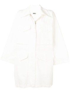 Mm6 Maison Margiela куртка-рубашка в стиле оверсайз