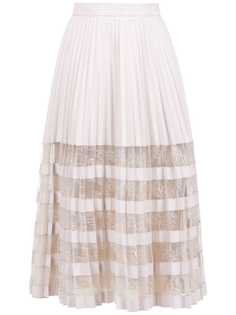 Clé panelled midi skirt