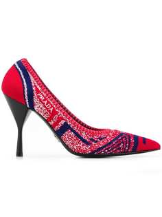 Prada knitted pointed pumps