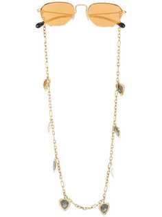 Alessandra Rich солнцезащитные очки AR1C6 с цепочкой