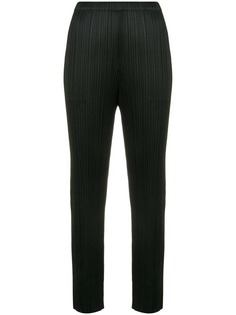Pleats Please By Issey Miyake pleated cropped trousers